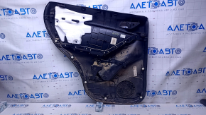 Door trim card rear right Mazda CX-5 13-16 black with black insert cloth, armrest black cloth, scratches, abrasions