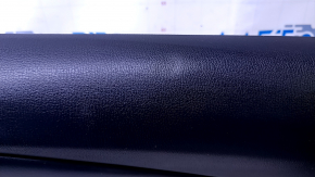Door trim card rear right Mazda CX-9 16- black with black insert leather, armrest black leather, molding gray structure, abrasions, scratches, dents