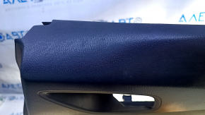 Door trim card rear right Mazda 3 14-18 BM black with black insert cloth, armrest black plastic, scuffs, scratches