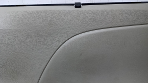 Door trim card rear right Toyota Sienna 11-14 dark gray with beige insert plastic, with curtain, scuffs, scratches