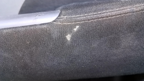 Door trim card rear right Nissan Pathfinder 13-20 black with black insert cloth, armrest black cloth, handle molding gray structure, scratches, abrasions, scale