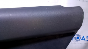 Door trim card rear right Nissan Pathfinder 13-20 black with black insert cloth, armrest black cloth, handle molding gray structure, scratches, abrasions, scale
