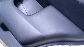 Door trim card rear right Nissan Pathfinder 13-20 black with black insert cloth, armrest black cloth, handle molding gray structure, scratches, abrasions, scale