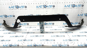 Front bumper lip BMW X3 G01 18-21 structure, for parking sensors, scratches, non-factory holes