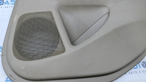 Door trim card rear right Nissan Altima 13-18 beige with beige insert cloth, armrest beige cloth, molding black-gray gloss, scuffs, scratches, for dry cleaning, whitened plastic, dent