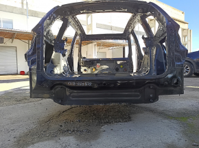 Rear panel BMW X3 G01 18- 2 parts, on the body, black