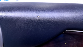 Door trim card rear right Infiniti JX35 QX60 13- black with black insert leather, armrest black leather, molding dark wood gloss, under the tweeter, scratches, abrasions, dents, scuffs, bumps
