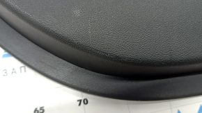 Door trim card front left BMW X3 G01 18-21 black leather, insert leather Vernasca black, gray stitching, overlay dark oak, cracked handle and overlay control glass, scratches