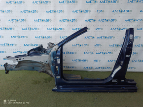 Front left quarter VW Jetta 11-18 USA blue, sawn off, with central pillar