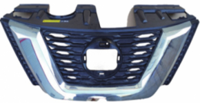 Radiator grill grill Nissan Rogue 17- without camera, under radar, under round emblem