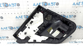 Door trim card rear right BMW X3 G01 18-21 leather black, insert leather Vernasca black, gray stitching, overlay dark oak, scratch
