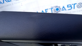 Door trim card rear right Infiniti QX30 17- black with beige insert leather, armrest beige leather, molding black-gray gloss, dents, scratches, abrasions, scuffs