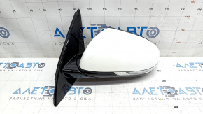 Side mirror left Kia Niro 17-22 10 pins, turn signal, BSM, white