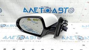 Side mirror left Kia Niro 17-22 10 pins, turn signal, BSM, white
