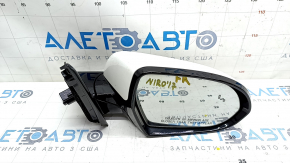 Side mirror right Kia Niro 17-22 10 pins, turn signal, BSM, white