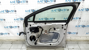 Door assembly front right Ford Fusion mk5 13-20 hybrid, silver UX, dents, scratches, cracks in the overlay, butt