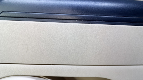 Door trim card rear right Jeep Compass 11-16 brown with brown insert plastic, armrest brown plastic, scratches, abrasions, whitened plastic