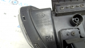 Front right headlight complete Kia Niro 17-19 HEV, PHEV with bracket, halogen, LED DRL, seal peeled off, for polishing, sand