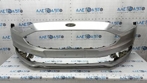 Front bumper bare Ford Fusion mk5 17-18, pressed, scratches, non-factory holes, dents
