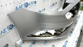 Front bumper bare Ford Fusion mk5 17-18, pressed, scratches, non-factory holes, dents