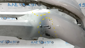 Front bumper bare Ford Fusion mk5 17-18, pressed, scratches, non-factory holes, dents