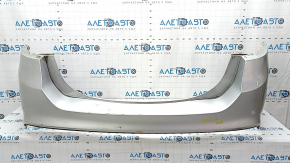 Rear bumper bare Ford Fusion mk5 13-18 without parking sensors, silver, scratches, dents, crack