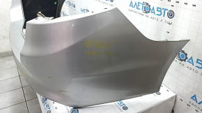 Rear bumper bare Ford Fusion mk5 13-18 without parking sensors, silver, scratches, dents, crack