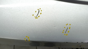 Rear bumper bare Ford Fusion mk5 13-18 without parking sensors, silver, scratches, dents, crack