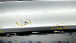 Rear bumper bare Ford Fusion mk5 13-18 without parking sensors, silver, scratches, dents, crack