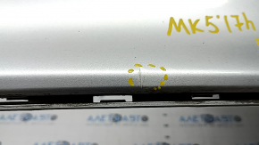 Rear bumper bare Ford Fusion mk5 13-18 without parking sensors, silver, scratches, dents, crack