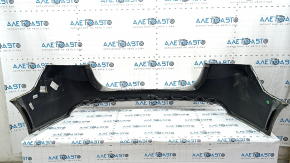 Rear bumper bare Ford Fusion mk5 13-18 without parking sensors, silver, scratches, dents, crack