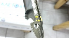 Rear bumper bare Ford Fusion mk5 13-18 without parking sensors, silver, scratches, dents, crack