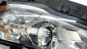 Headlight front left complete Ford Fusion mk5 17-20 halogen, with DRL, sand, scratches