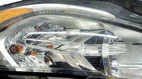 Headlight front left complete Ford Fusion mk5 17-20 halogen, with DRL, sand, scratches