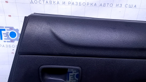 Door trim card rear right Mitsubishi Outlander Sport ASX 13-17 black with black insert plastic, armrest black cloth, scuffs, scratches