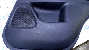 Door trim card rear right Mitsubishi Outlander 14-21 black with black insert cloth, armrest black cloth, scratches, abrasions, scale
