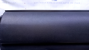Door trim card rear right Mitsubishi Outlander 14-21 black with black insert leather, armrest black leather, scratches, abrasions, scuffs