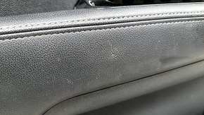 Door trim card front left Kia Niro 17-22 black, Harman Kardon, black glossy insert, leather armrest, scratches, leather bump