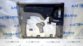 Door trim card rear right Dodge Grand Caravan 11-20 gray with black insert plastic, scuffs, scratches, crack in the body, whitened plastic