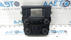 Ford Fusion mk5 13-20 SYNC 1 radio control panel for dual-zone climate control, volume control defect, scratches