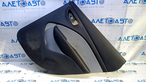 Door trim card rear right Dodge Dart 13-16 black with light gray insert cloth, armrest black leather, scratches, abrasions, dents, for dry cleaning