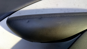 Door trim card rear right Dodge Dart 13-16 black with light gray insert cloth, armrest black leather, scratches, abrasions, dents, for dry cleaning