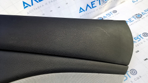 Door trim card rear right Dodge Dart 13-16 black with light gray insert cloth, armrest black leather, scratches, abrasions, dents, for dry cleaning