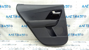 Door trim card rear left Kia Niro 17-22 HEV, PHEV black, glossy insert, without heating, armrest leather, scratches