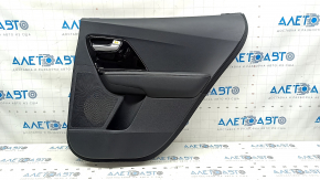 Door trim card rear right Kia Niro 17-22 HEV, PHEV black, glossy insert, without heating, armrest leather, scratches