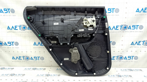Door trim card rear right Kia Niro 17-22 HEV, PHEV black, glossy insert, without heating, armrest leather, scratches