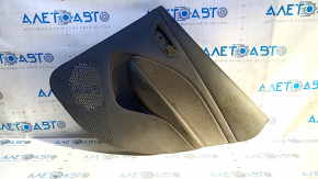 Door trim card rear right Dodge Dart 13-16 black with dark gray insert cloth, armrest black leather, scratches, abrasions, dent