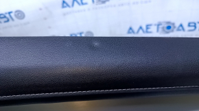 Door trim card rear right Cadillac ATS 13- black with black insert leather, armrest black leather, molding gray structure, abrasions, scratches, dents, pokes, scuffs