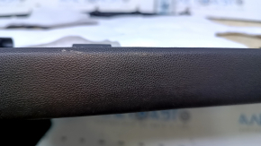 Door trim card rear right Cadillac ATS 13- black with black insert leather, armrest black leather, molding gray structure, abrasions, scratches, dents, pokes, scuffs