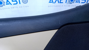 Door trim card rear right Jeep Renegade 15 - beige with black insert cloth, armrest black cloth, speaker cover gray, scratches, abrasions